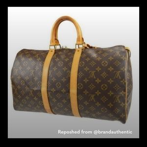 206340NN V Authentic Louis Vuitton Travel Bag Keepall 45 Monogram